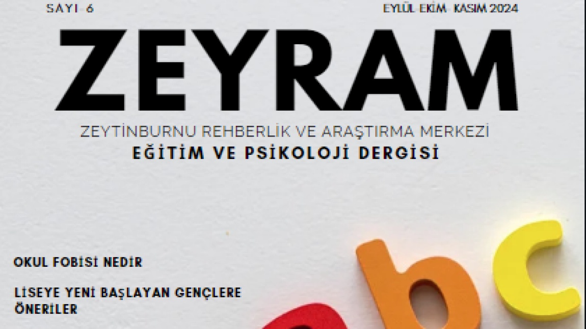 ZEYRAM DERGİSİ 6. SAYI ÇIKTI